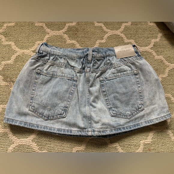 NWOT Free People Denim Mini Skort size 27 - Picture 4 of 5